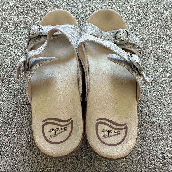 Dansko Sophie Sandals - Ivory Metallic - Size‎ 40 - Picture 6 of 9